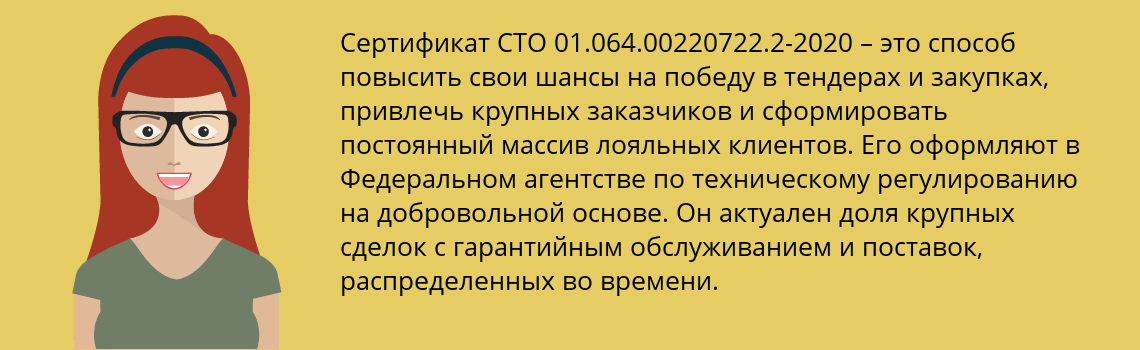 Получить сертификат СТО 01.064.00220722.2-2020 в Междуреченск